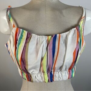 Lemlem by Liya Kebrede Multicolor Striped Crop Top M